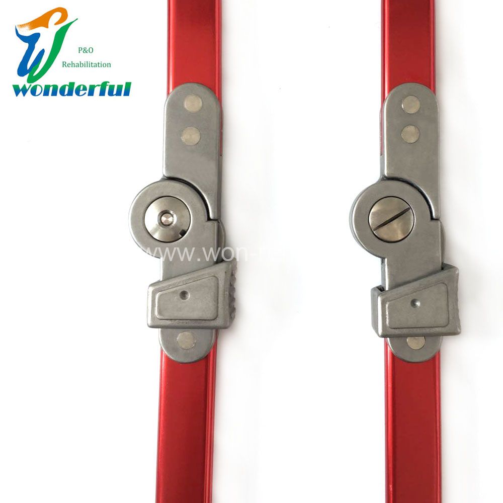 Colorful Aluminum Knee Hinge Spring Lock Orthotic