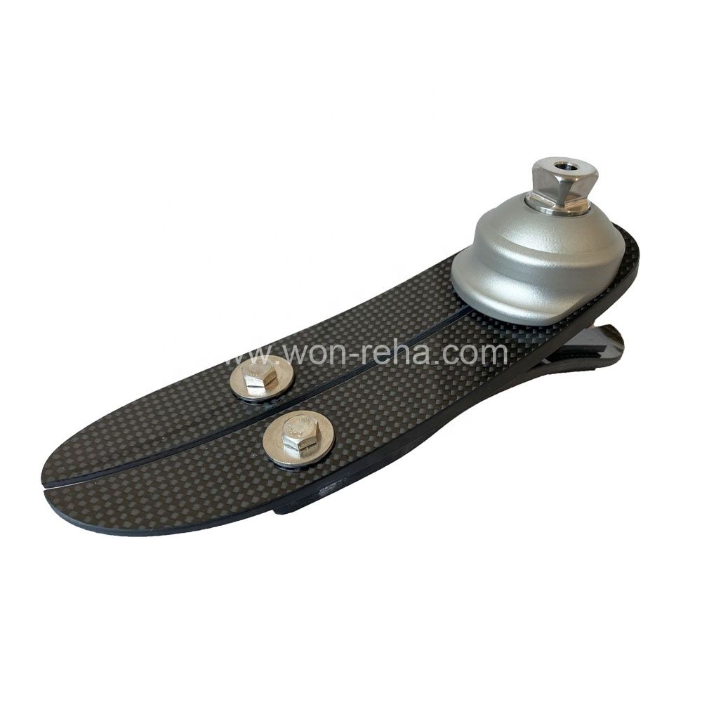 Low Ankle Carbon Fiber Elastic Foot with V heel AL adaptor