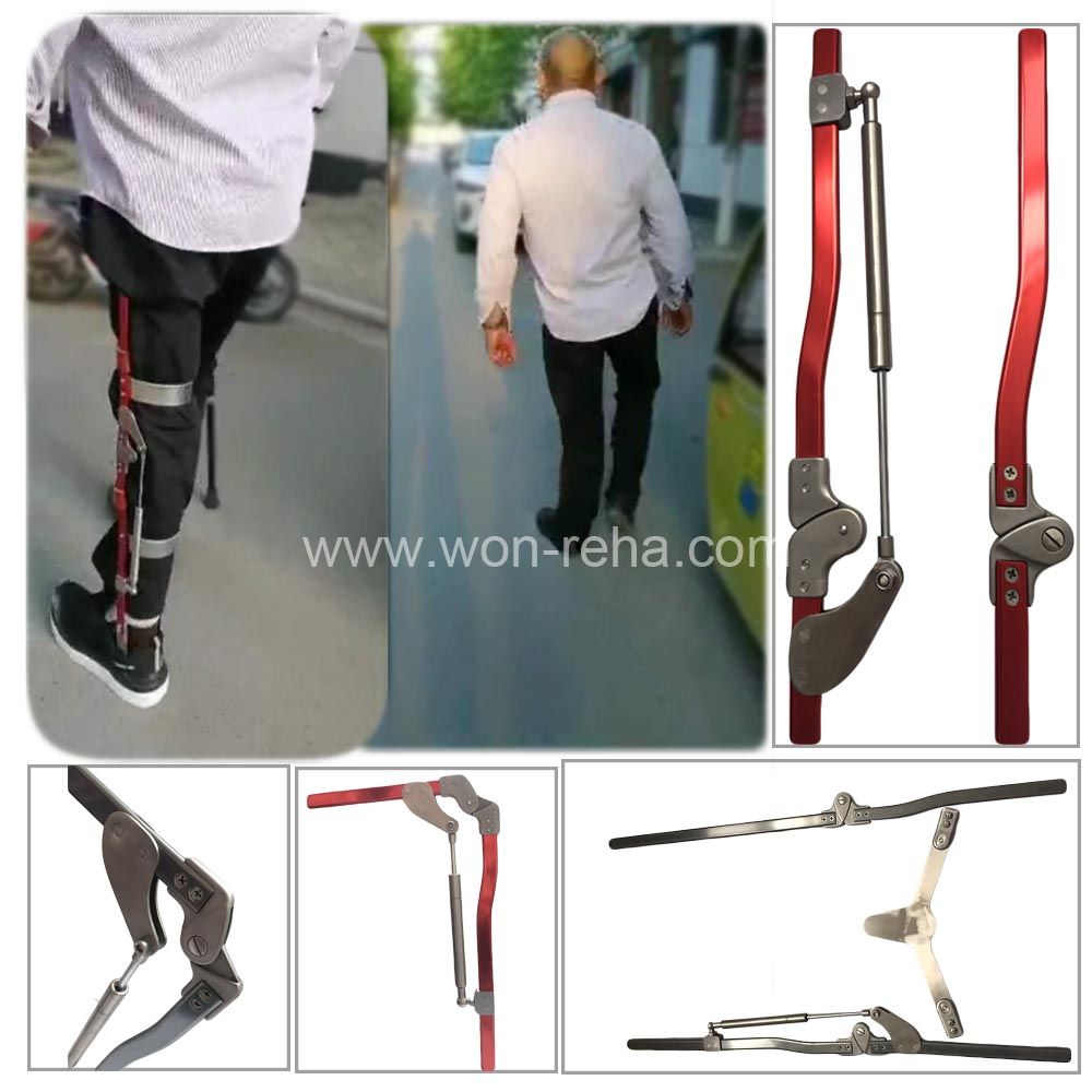 Manufacturer Supplier Orthotics Knee Joint Rear Lock Knee joint with hydraulic assisted extension Rear lock